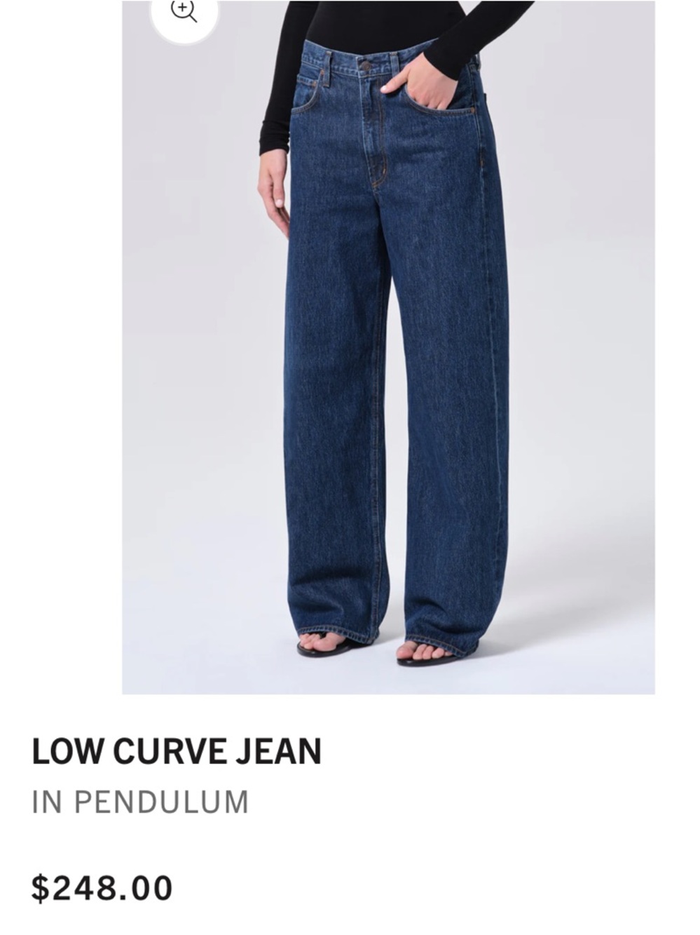 AGOLDE Low Curve Wide-Leg Jeans